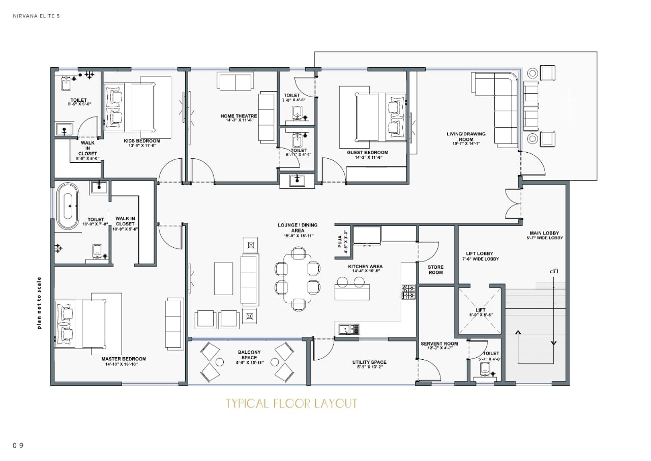 4 BHK + Servant Room Apartment For Sale in Mgk Builder 