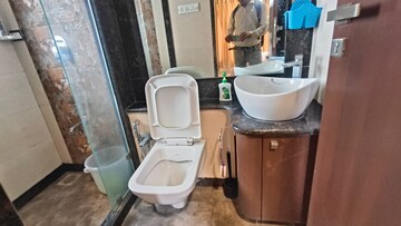 Bathroom in 1 BHK Apartment at Rizvi Cedar, Malad East – for Rent