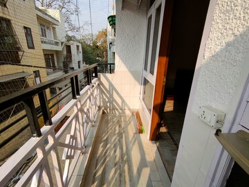Balcony in 3 BHK Builder Floor at Defence Colony – for Rent