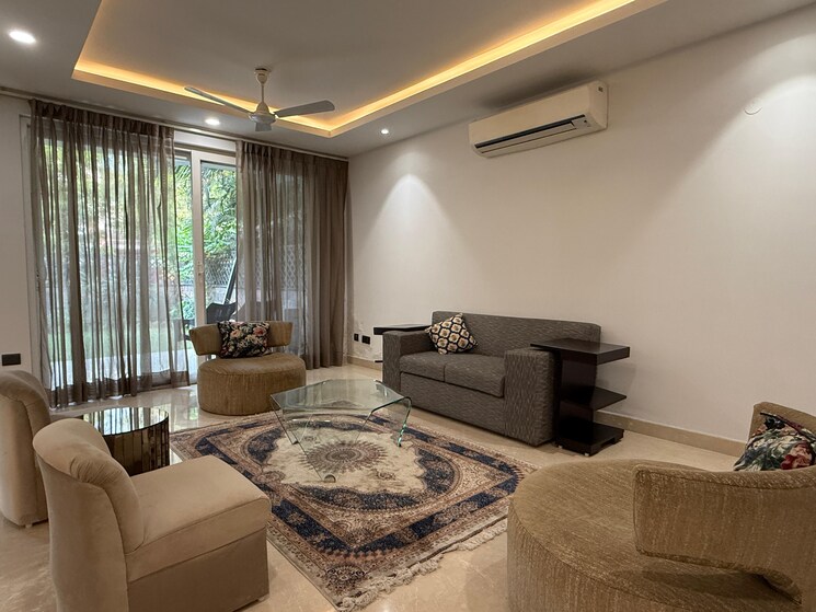 Living Room, defence colony 3 Bedroom 1500 Sq.Ft. Builder Floor In Defence Colony Delhi 8954454