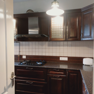 Kitchen in 3 BHK Apartment at Sweta Central Park I, Dlf Phase I – for Rent