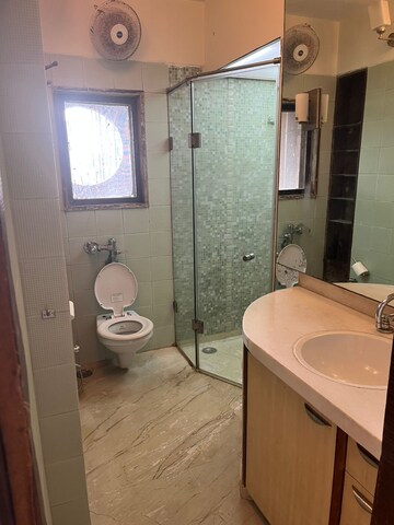Bathroom in 1 BHK Apartment at Lokhandwala Residency, Worli – for Rent