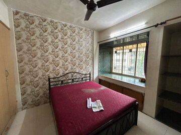 Bedroom in 1 BHK Apartment at Swastik Residency Phase II CHS Ltd, Pratha Pushp Society – for Rent