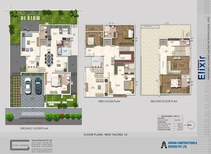 Floor Plan in 4 BHK Villa at Aparna Elixir, Puppalaguda – for Sale