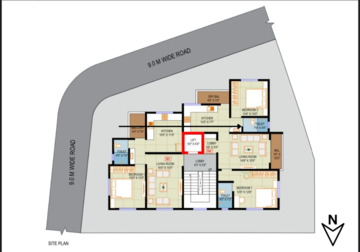 Floor Plan in 2 BHK Apartment at Savedi – for Sale