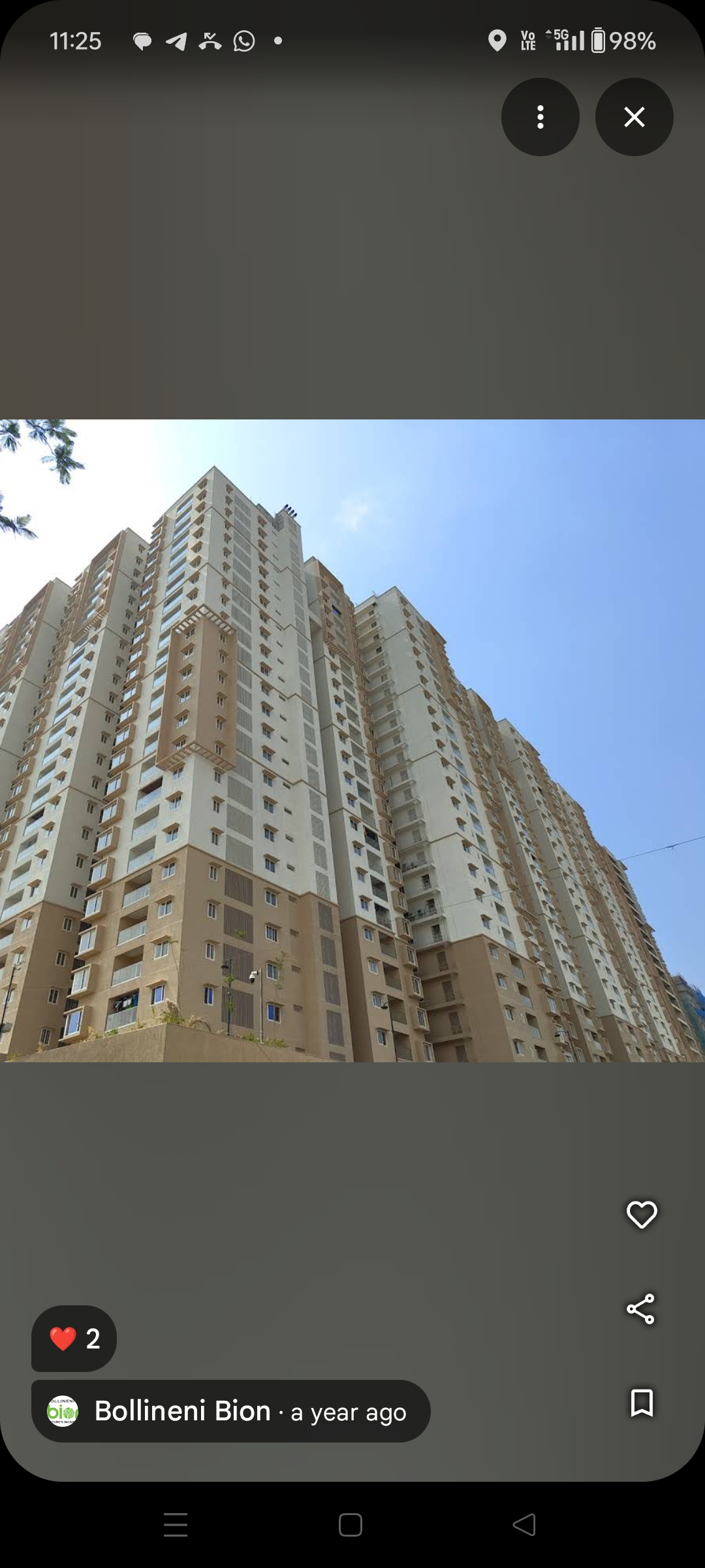 3 BHK + Pooja Room Apartment For Rent in Bollineni Bion