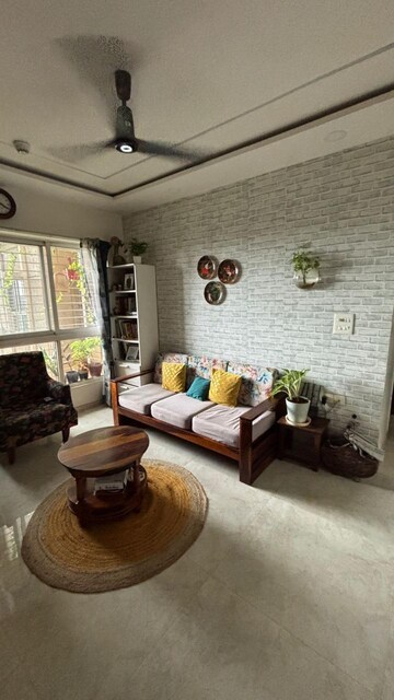 Living Room in 3 BHK Apartment at Cosmos Jewels, Ghodbunder Road – for Rent