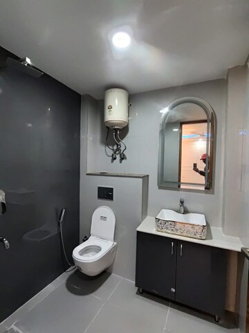 Bathroom in 1 BHK Builder Floor at RBC II, Sushant Lok I – for Rent