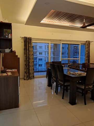 Living Room in 3 BHK Apartment at LnT Raintree Boulevard, Hebbal – for Rent