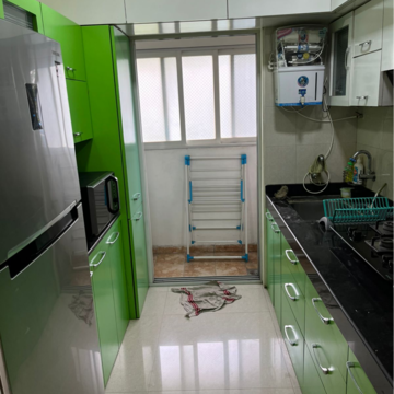Kitchen in 1 BHK Apartment at Cosmos 27 Gbr, Kasarvadavali – for Rent
