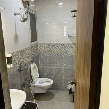 Bathroom in 1 BHK Apartment at Cosmos 27 Gbr, Kasarvadavali – for Rent