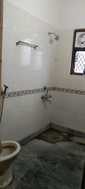 Bathroom in 2 BHK Builder Floor at Mehrauli – for Rent