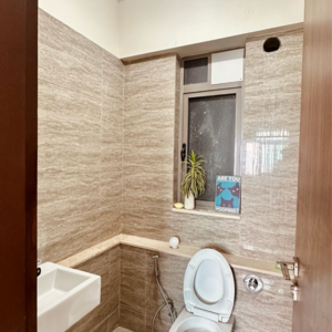 Bathroom in 4 BHK Apartment at Sheth Auris Serenity Tower 2, Kanch Pada – for Sale