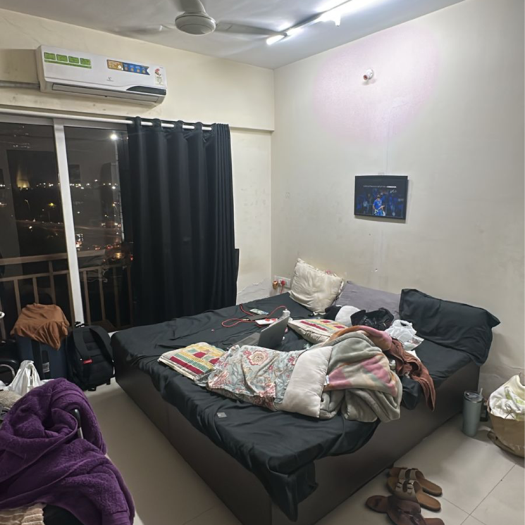 Bedroom, grace-iconic 3 Bedroom 1200 Sq.Ft. Apartment In Nehru Road Mumbai 8955580