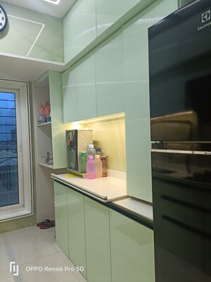 Kitchen in 1 BHK Apartment at Cosmos Habitat, Majiwada – for Sale