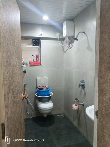 Bathroom in 1 BHK Apartment at Cosmos Habitat, Majiwada – for Sale