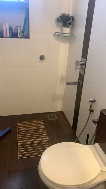Bathroom in 2 BHK Apartment at Movie Tower, Andheri West – for Rent