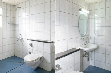 Bathroom in 2 BHK Apartment at Sobha Ruby, Peenya – for Rent