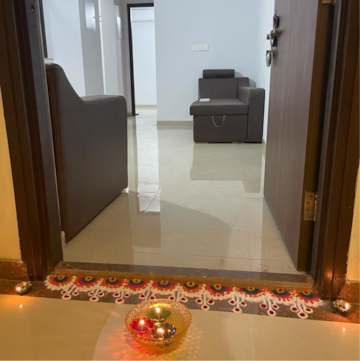 Living Room in 1 BHK Apartment at Lodha Palava Aurelia, Katai Village – for Sale