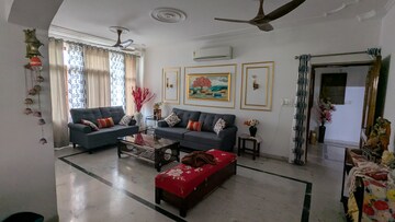 Living Room in 3 BHK Apartment at Antriksh Overseas Apartment, Sector 50 – for Rent