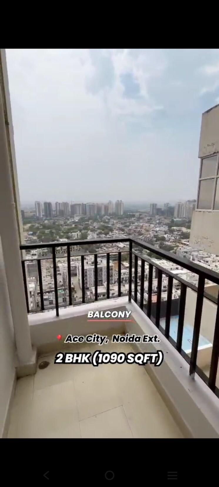 Balcony, ace-city 2 Bedroom 1090 Sq.Ft. Apartment In Sector 1 Greater Noida Greater Noida 8955803