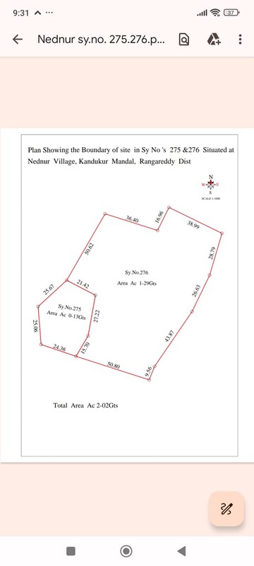  Land For Rent in Tellapur