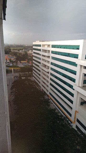 Balcony in 2.5 BHK Apartment at LnT Raintree Boulevard, Hebbal – for Rent