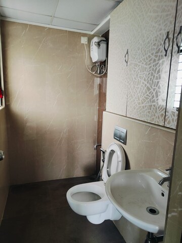 Bathroom in 1.5 BHK Apartment at Lodha Palava City Lakeshore Greens, Dombivli East – for Rent