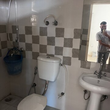 Bathroom in 3 BHK Apartment at Gaur Atulyam, Omicron I Greater Noida – for Rent