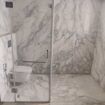 Bathroom in 3 BHK Apartment at Prestige Hermitage, Halasuru – for Rent