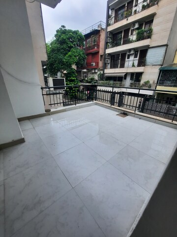 Balcony in 3 BHK Builder Floor at Saket Court Residential Complex, Pushp Vihar – for Rent
