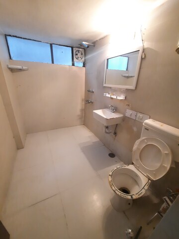 Bathroom in 3 BHK Builder Floor at Saket Court Residential Complex, Pushp Vihar – for Rent