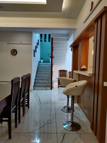 Staircase in 4 BHK Independent House at Amala Nagar – for Sale