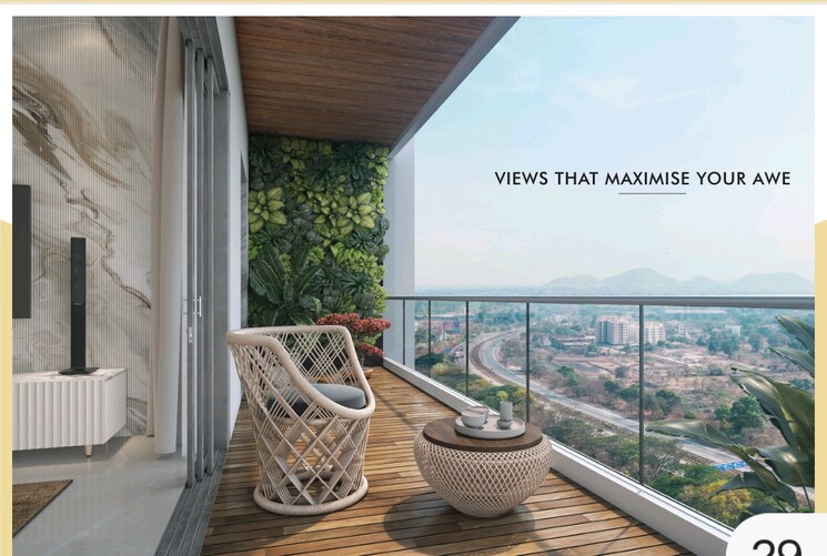 Balcony, fortune-maximus 2 Bedroom 604 Sq.Ft. Apartment In New Panvel East Navi Mumbai 8956218