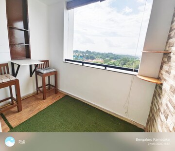 Balcony in 3 BHK Apartment at Prestige Kensington Gardens, Jalahalli – for Rent