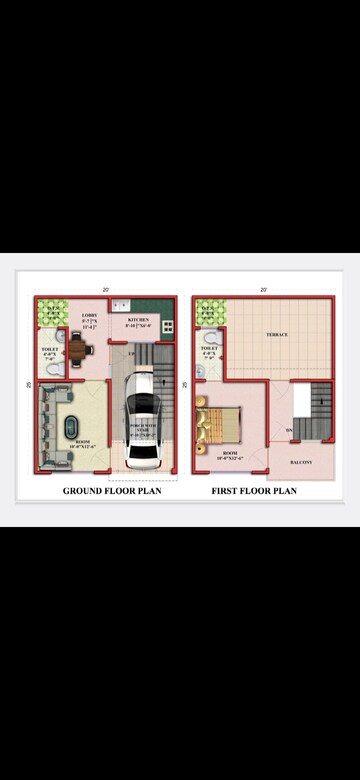Floor Plan in 2 BHK Independent House at Sgpgi – for Sale