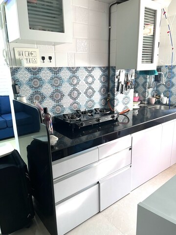 Kitchen in 1 BHK Apartment at Lokhandwala Infrastructure Spring Leaf, Kandivali East – for Rent