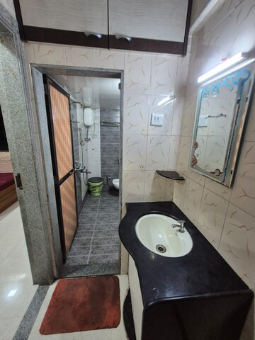 Washroom in 1 BHK Apartment at Mahape – for Rent