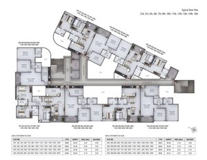 Floor Plan in 2 BHK Apartment at Kumar Purab, Hadapsar – for Sale