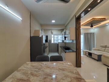 Living Room in 3 BHK Apartment at L&T Raintree Boulevard, Hebbal – for Rent