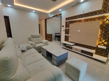 Living Room in 3 BHK Apartment at L&T Raintree Boulevard, Hebbal – for Rent
