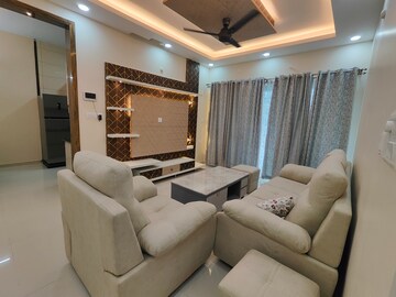 Living Room in 3 BHK Apartment at L&T Raintree Boulevard, Hebbal – for Rent