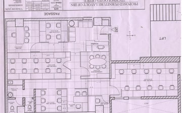 Floor Plan in Office Space at Suryaprabha Garden, Bibwewadi – for Sale