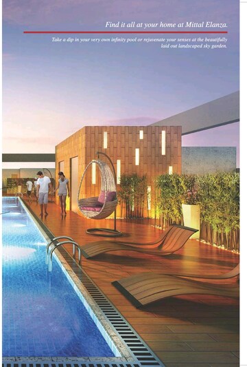 Swimming Pool in 3 BHK Apartment at Mittal Elanza, Yelahanka – for Sale