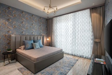Bedroom in 4 BHK Apartment at Uchdpl Veridia Oakwood Enclave, Wave City – for Rent