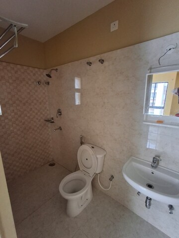Bathroom in 3 BHK Apartment at DTC Southern Heights, Joka – for Rent