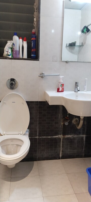 Bathroom in 3 BHK Apartment at Gundecha Builders Altura, Kanjurmarg West – for Rent