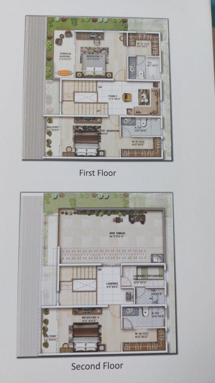 4 BHK Villa For Sale in 4bhk Villa 2851sft Mims N