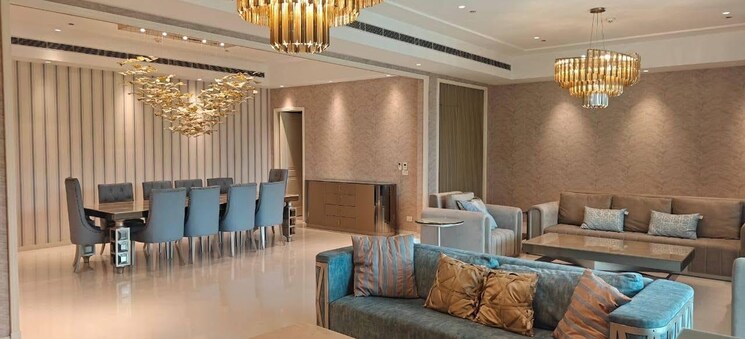 Living Room, dlf-the-camellias 4 Bedroom 7400 Sq.Ft. Apartment In Sector 42 Gurgaon 8956998