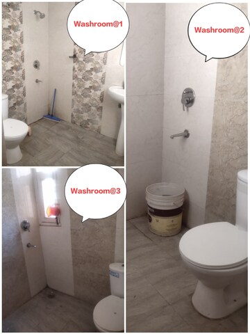 Bathroom in 3 BHK Builder Floor at Dhakoli – for Rent